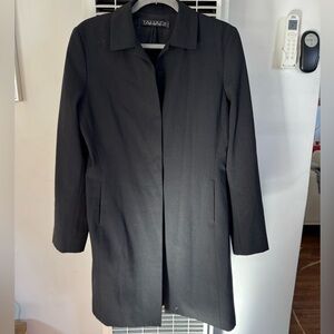 Vintage Tahari Black Trench Blazer Womens 8
